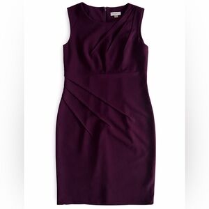 Calvin Klein Plum Sheath Midi Dress